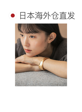 1h可退 日本直邮Favorible 女士 真鍮K18 曲線設計手鐲 RWA72NW70