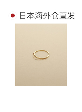 日本直邮COCOSHNIK 女士 K10黄金镜面切割垂坠风戒指 76761347999