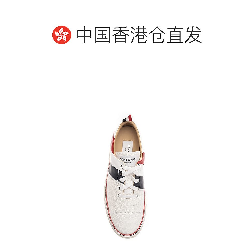 香港直邮THOM BROWNE/THOM BROWNE 男士白色时尚休闲运动鞋 MFD17 - 图1