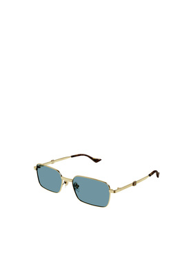 1h可退 GUCCI 男士太阳镜 GG1495S003 CO 蓝色 矩形框太阳镜