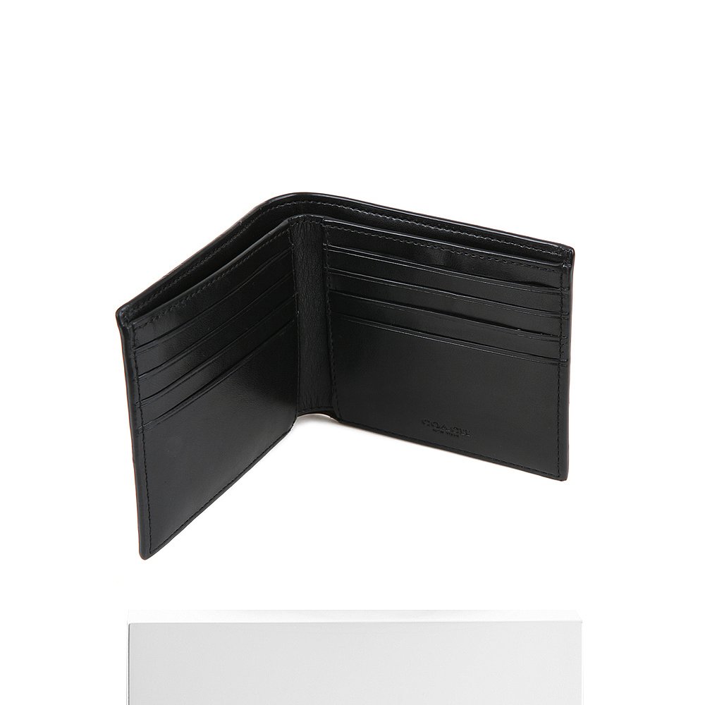 天猫国际海外仓直购美国直邮COACH/蔻驰奥莱款多色PVC男士短款印花钱包钱夹男75083GF3