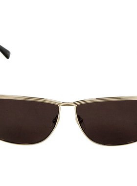 日本直邮古驰 太阳镜 男士品牌 GUCCI GG0821S 金色/灰色