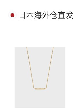 1h可退 日本直邮NOJESS 女士K10钻石项链 简洁直线设计 显个性 女