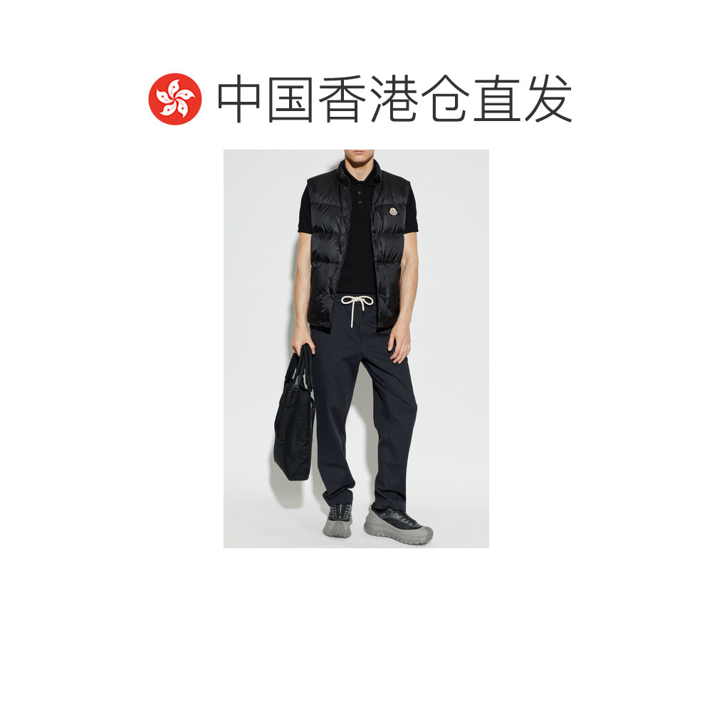 Hong Kong direct mail MONCLER men's POLO shirt L20918A0000989A16999 CO black short sleeves