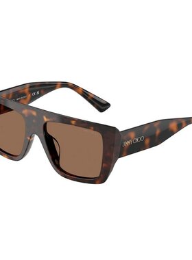 JIMMY CHOO 女士眼镜 JC5026U500273 CO 棕色 几何框太阳镜