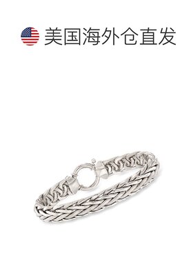 925 纯银 Ross-Simons 小麦链手链 - 8 英寸 【美国奥莱】直发
