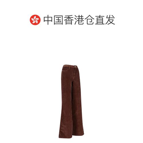 香港直邮潮奢 Frame Denim女士Frame阔腿弹力灯芯绒裤-图1