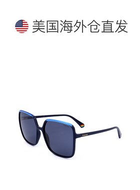 自营 polaroid宝丽来女式59毫米蓝色太阳镜-蓝色 美国奥莱直发