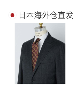 日本直邮SHIPS 普契尼 真丝 砂子织 小纹图案 领带 酒红色