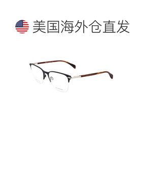 自营Rag & Bone Men's 55mm Matte Blue Opticals - matte blue