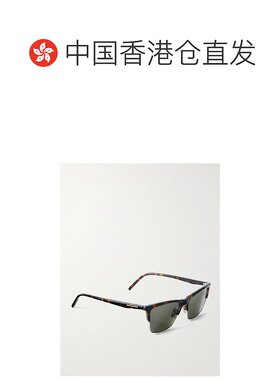 1h可退 香港直邮Saint Laurent 圣罗兰 女士 D形框龟甲色醋纤镀银