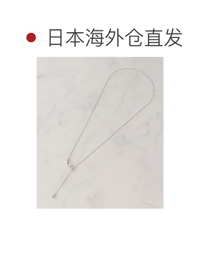 日本直邮grove 手套新月金属珍珠调节滑动项链 银色