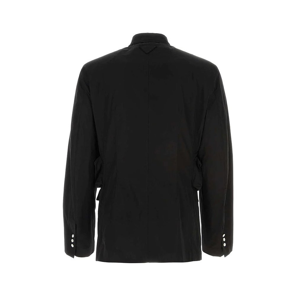 PRADA 男士衬衫 UGI267SAAO1XV2F0002 SS2024 黑色 - 图2