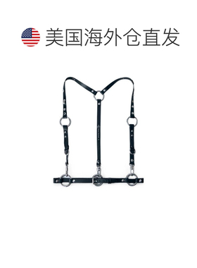 自营vivienne westwood黑色饰带灵感皮革腰带-黑色 美国奥莱直发