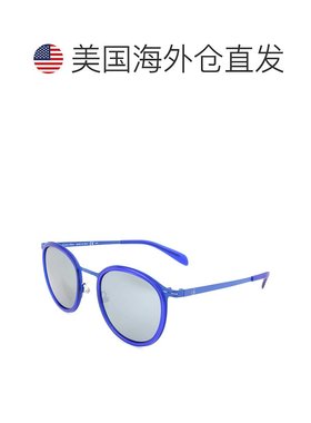 自营 calvin klein凯文克莱中性款49毫米电动蓝色太阳镜-电动蓝色