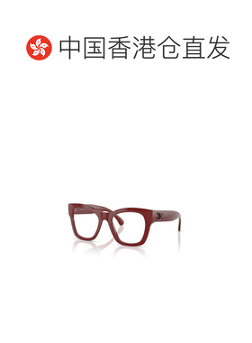 1h可退 香港直邮CHANEL 女士眼镜 CH34981792 CO 红色 全框平光镜