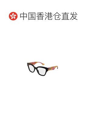 香港直邮GUCCI 女士眼镜 GG1424O017 SS2026 黑色 全框平光镜