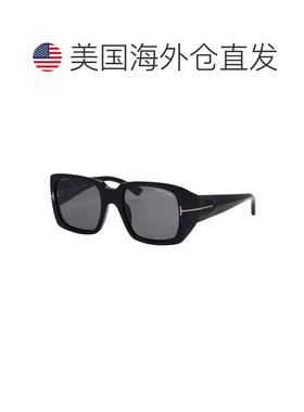 自营Tom Ford Sunglasses Square Full Rim, Shiny Black Frame A