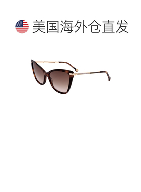 自营Carolina Herrera Women's 57 mm Havana Sunglasses - havan