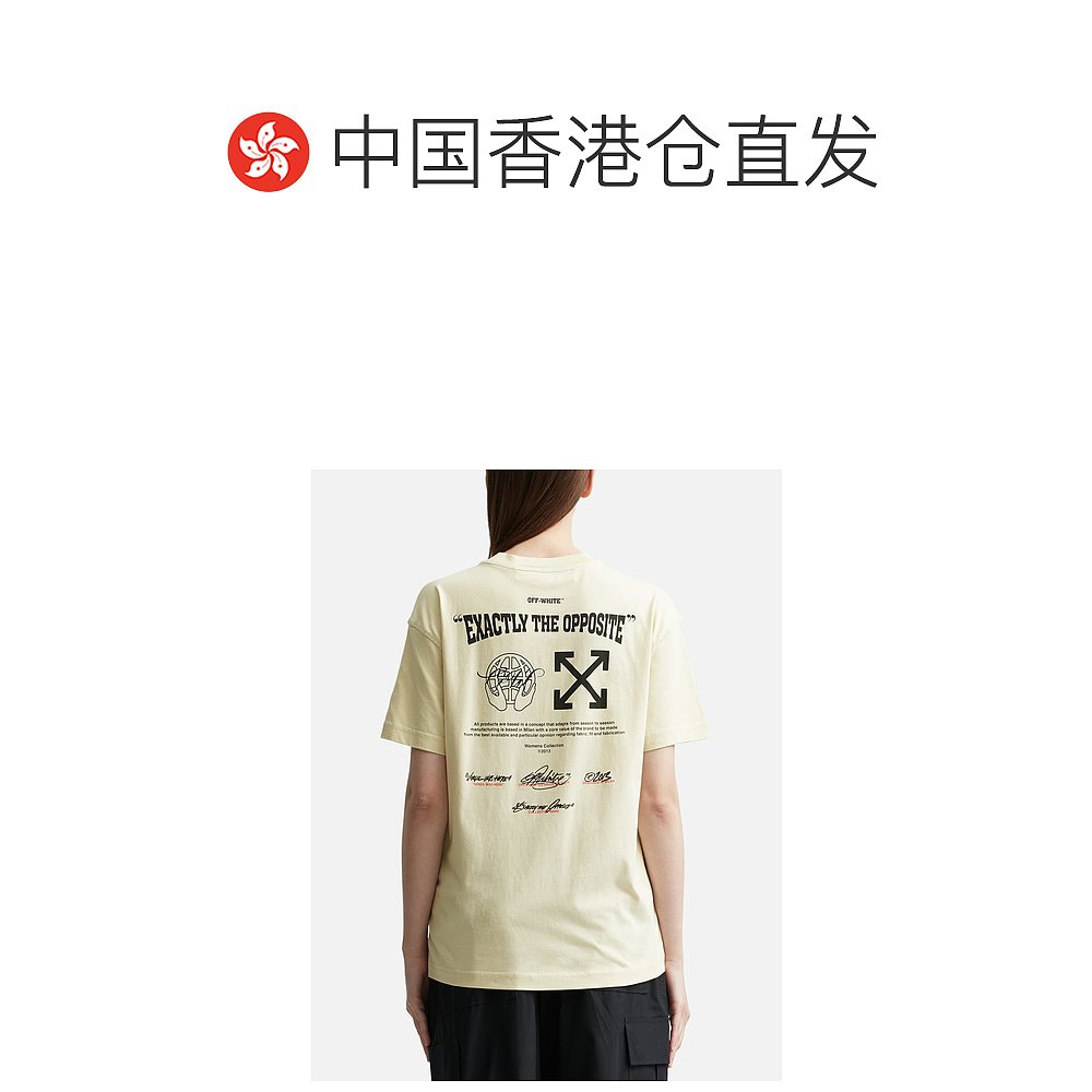 香港直邮潮奢 Off-White 女士Opposite 休闲T恤 - 图1