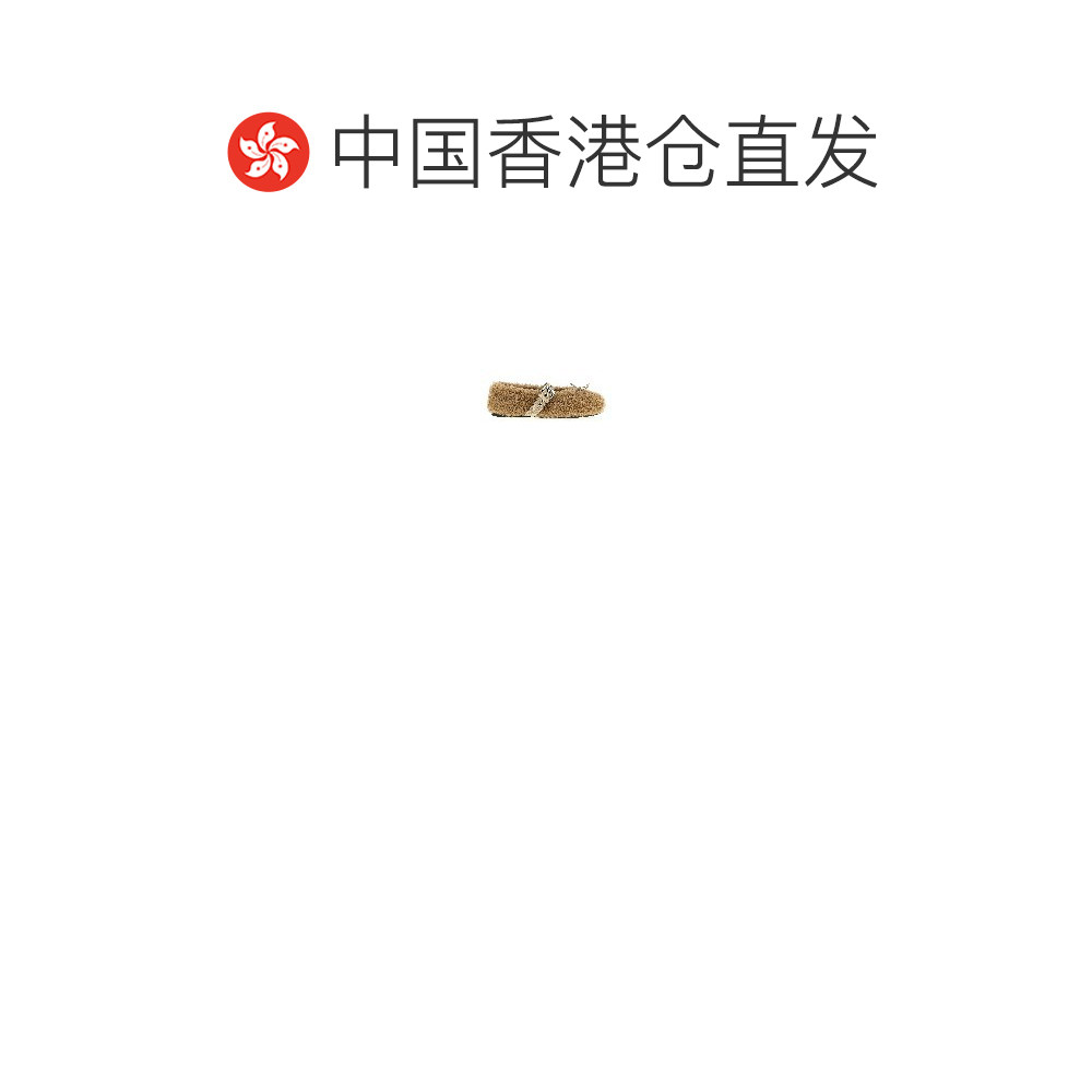 1h可退 香港直邮潮奢 Miu Miu 缪缪 女士 浅褐色毛羊皮芭蕾平底鞋,淘宝优惠券,粉丝福利购,淘宝优惠卷