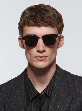 潮奢 Saint Laurent 圣罗兰 男士 SL 108 半框太阳眼镜 001124