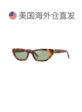 自营saint laurent,框架和镜头-棕色 美国奥莱直发配饰太阳镜