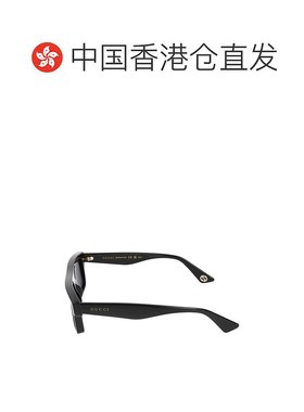 香港直邮GUCCI 男士太阳镜 GG1616S001 SS2024 黑色 几何框太阳镜