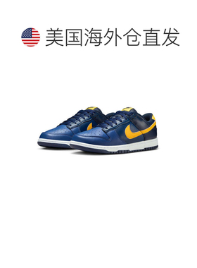 自营Nike Dunk Low Retro 'Navy Yellow' Men's Shoes - blue 美