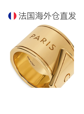 自营欧洲直邮CELINE思琳 ribbon女士金色镀金黄铜宽支付后1h可退