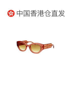 香港直邮GUCCI 女士眼镜 GG1553S004 SS2026 棕色 几何框太阳镜