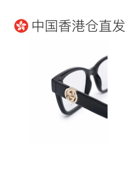 1h可退 香港直邮GUCCI 女士眼镜 GG1025O003 SS2025 黑色 GG1025O