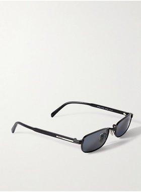 潮奢 Prada 普拉达 男士 Black-Tone 矩形框醋纤太阳眼镜 0PRB54S