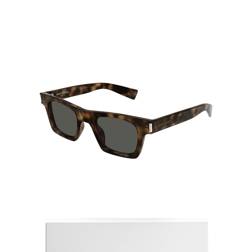 SAINT LAURENT 男士眼镜 SL719003 CO 灰色 徽标太阳镜 - 图3