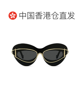 香港直邮LOEWE 女士眼镜 LW40119I01A CO 黑色 蝴蝶形双框太阳镜
