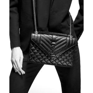 Saint Laurent（圣罗兰）女士 ENVELOPE中号粒面绗缝皮革手袋