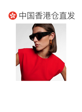 香港直邮alaia 女士 Lettering flat-top 徽标太阳眼镜