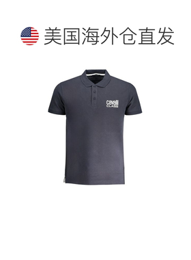 自营Cavalli Class Cotton Men Men's Polo - blue 美国奥莱直发