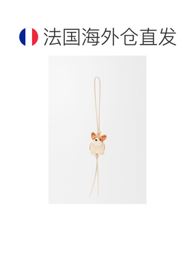自营 欧洲直邮LOEWE/罗意威 女士白色/橙色毛毡挂【付后1h可退】