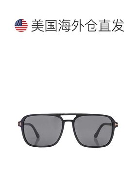 自营Tom Ford Crosby Smoke Pilot Men's Sunglasses FT0910 01A