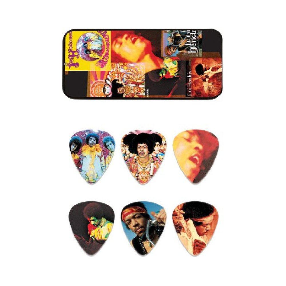 【日本直邮】邓禄普电吉他拨片Jimi Hendrix款盒装6枚 - 图0