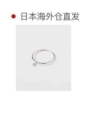 日本直邮Ray BEAMS 女士 925银小颗锆石镶边戒指 【付后1h可退】