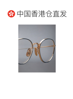 1h可退 香港直邮奢淘 Thom Browne 圆形条纹镜腿尖平光镜 女 UEO1
