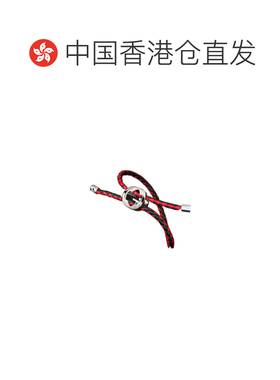 1h可退 香港直邮奢淘 Gucci 饰有织带织皮革手链 男 874343JAAMX