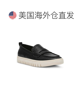 自营Anne Klein Kalypso Flat Women's Black Moc Toe Penny Loaf