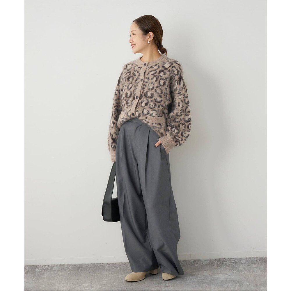 1h可退 日本直邮JOURNAL STANDARD 豹纹长毛针织开衫 - 图2