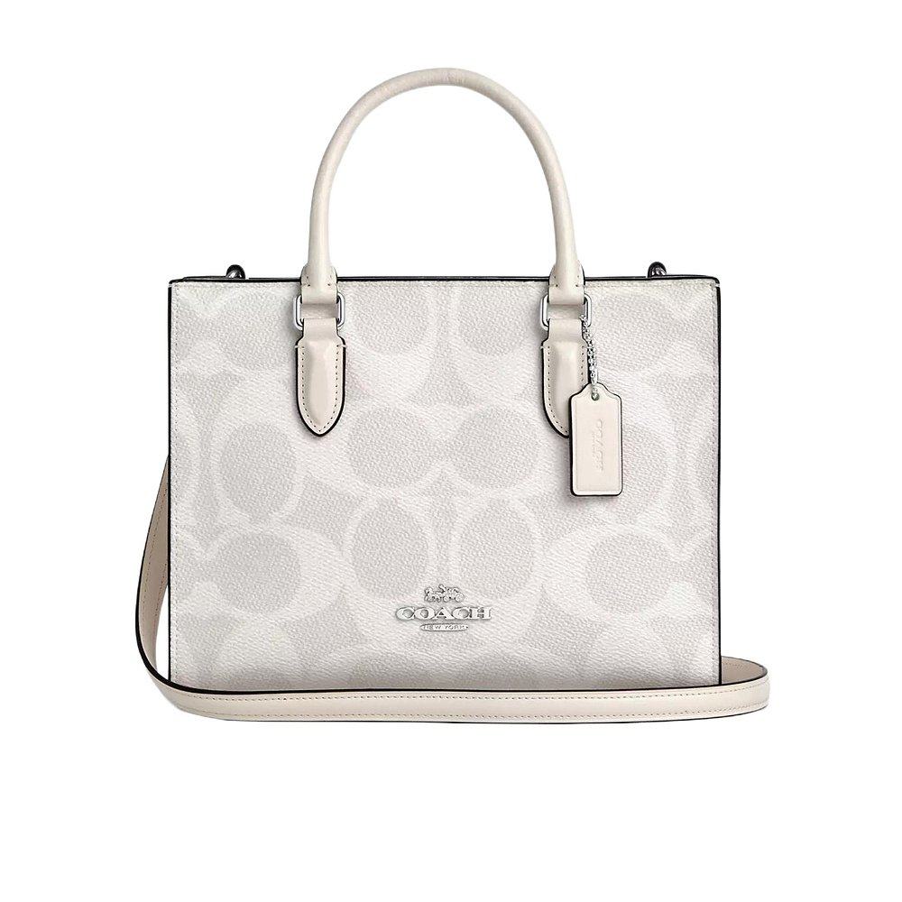 香港直邮COACH 女士斜挎包 CAL28SVXU5 SS2024 白色 Maggie 小号 - 图2