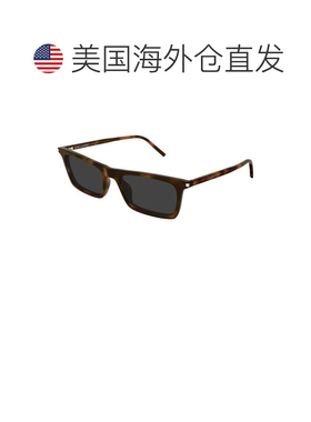 自营saint laurentSl 890 Betty薄款方形龟形太阳镜-灰色 美国奥