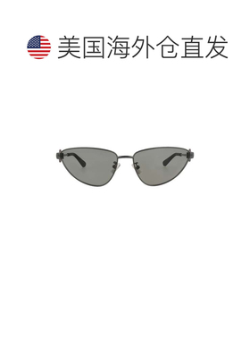 自营bottega veneta猫眼框架金属太阳眼镜-钌钌灰 美国奥莱直发