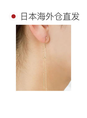 日本直邮4℃ K10黄金耳环 黄色